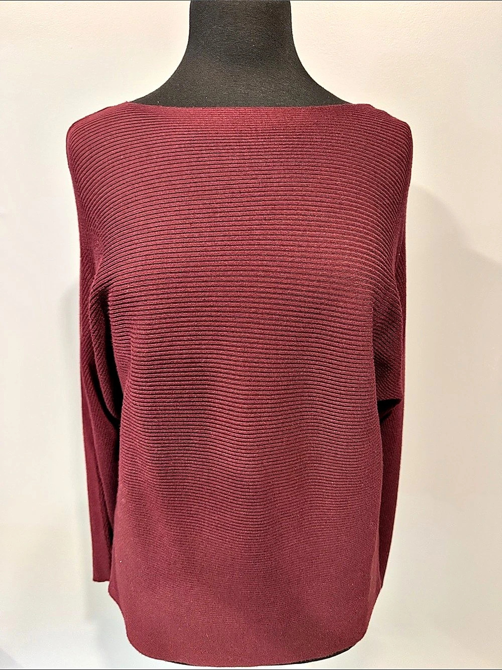 Contemporaine Ribbed Crew Neck Sweater Size Small Like New